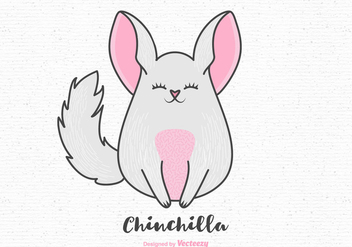 Free Cartoon Chinchilla Vector - vector gratuit #400609